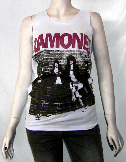 CAMISETA RAMONES BLANCA